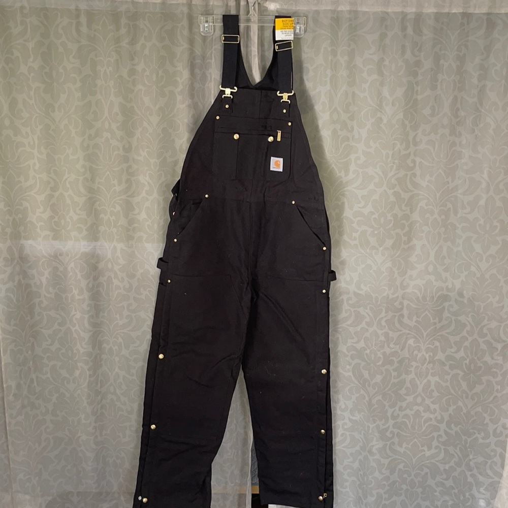 Carhartt Men’s quilted bib overalls